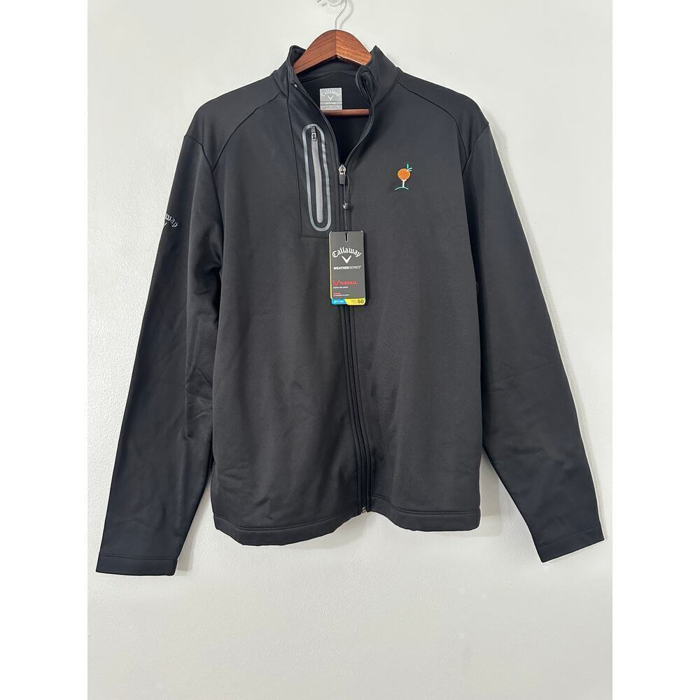 Callaway Weather Series Thermal Full Zip Gold Jacket sz Medium